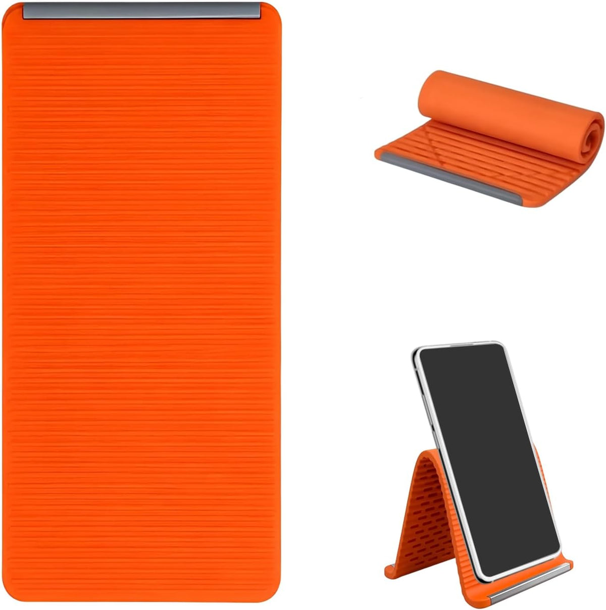 BADAO Airplane Phone Holder Travel,Foldable Silicone Aluminum Holder