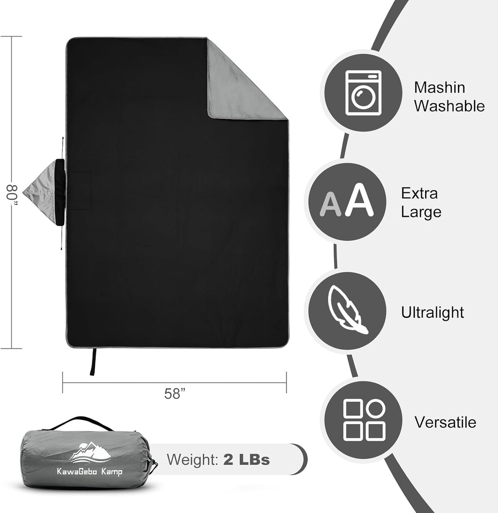Large Waterproof Outdoor Stadium Blanket 80"x 58"