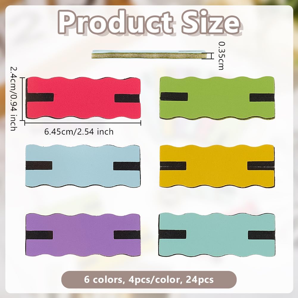 OLYCRAFT 24Pcs 6 Colors Tangle-Free Necklace Organizer Portable Anti Wrap Jewelry Organizer Necklace Display Card Universal Jewelry Storage Case for Home Travel Chain Necklaces Storage