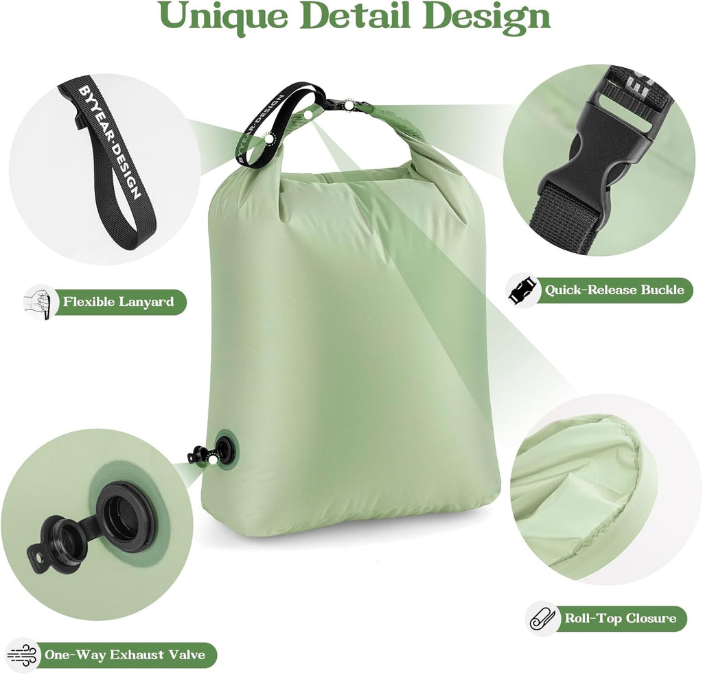 Travel Laundry Bag, Waterproof Compression Bags for Dirty Clothes
