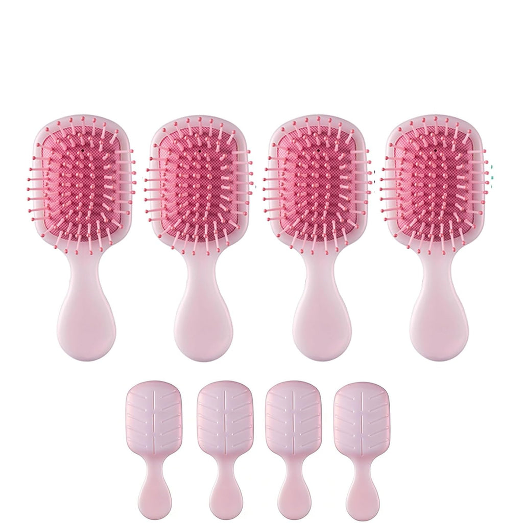 4pcs Mini Wet Hair Brush, Travel Detangling Hair Brushes for Women & Girls