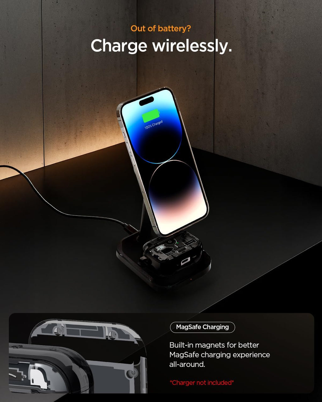 Spigen Ultra Hybrid MagFit Case Designed for AirPods Pro 3 Case (2025)