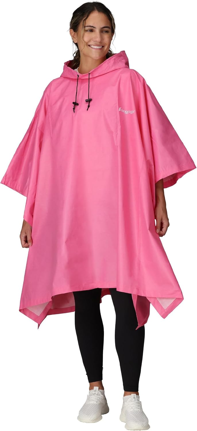 FROGG TOGGS Ultra-lite2 Waterproof Rain Poncho, Breathable and Reusable
