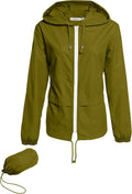 Hount Women Rain Jacket Lightweight Waterproof Packable Raincoat with Hood