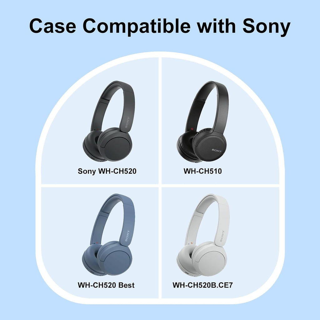 Case for Sony WH-CH520/WH-CH530 Wireless Headphones, White