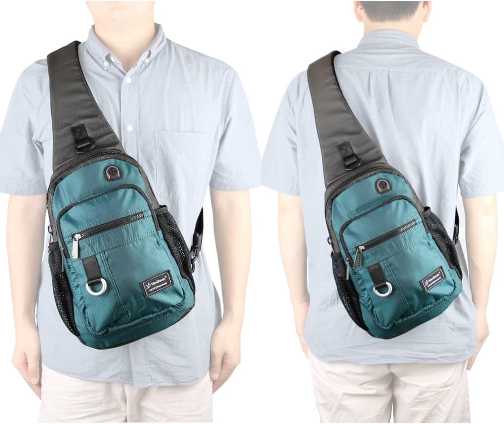 Crossbody Sling Bag Backpack for Men & Women Lake Blue