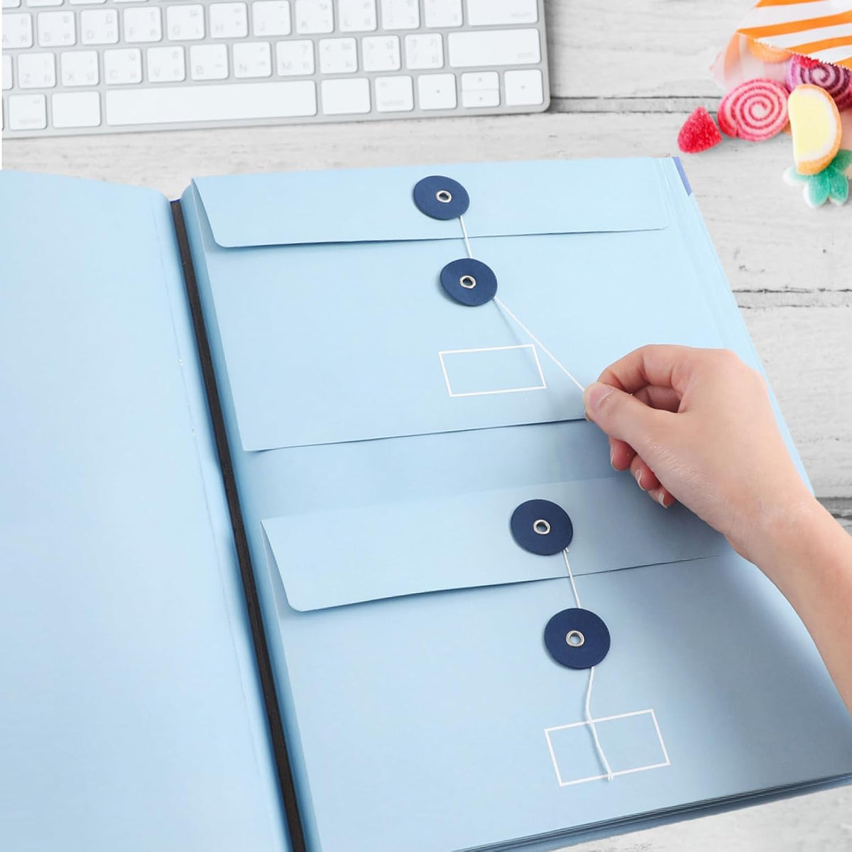 Important Document Organizer|Personal Binder Organizer with Labels Accordion File Stylish Binder for Storing Important Papers, Certificates, Passports, Photos, and Letters(Pink)