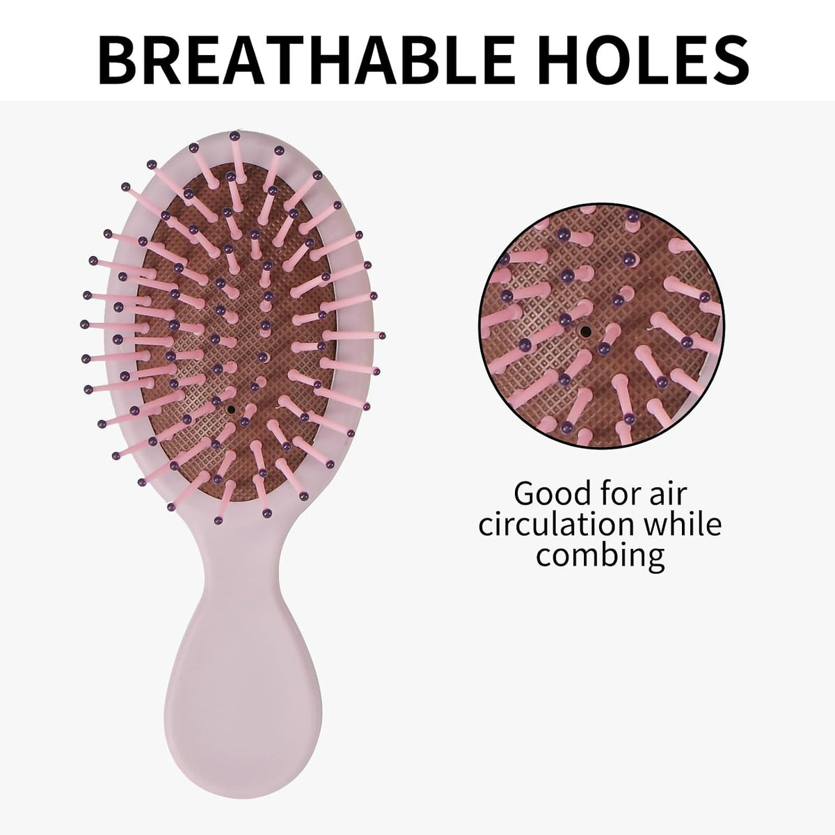12 Pack Mini Wet Hair Brush Travel Detangling Brush for Most Hair Types with Ease Knots Without Tears or Breakage, 12 colors
