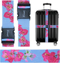 Teeoff 2 Pack Elastic Luggage Straps Suitcase Belts Travel Bag Accessories Adjustable 220CM (Light Blue)