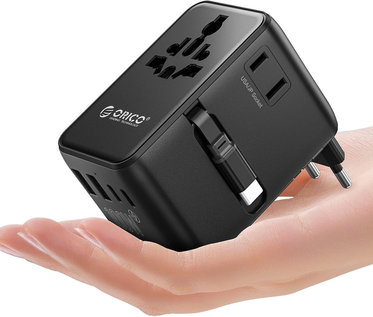 ORICO Universal Travel Adapter 100W GaN International Power Adapter