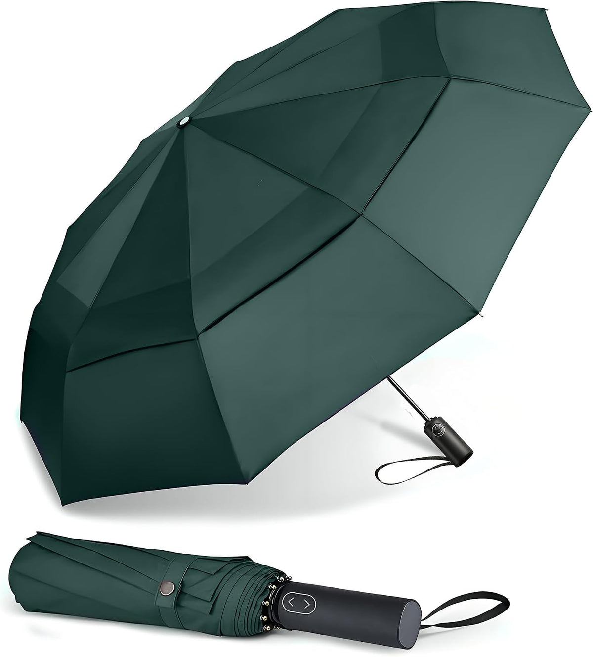 MRTLLOA Compact Golf Umbrella, 10 Ribs Vented Windproof Travel