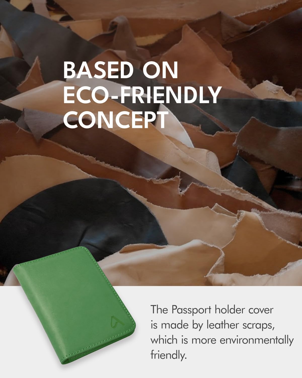 ALLIVE Passport Holder for Travel, Genuine Leather Passport Holder Women Men,Passport Cover,Travel Wallet Must Haves Airport Essentials Travel Gifts Green