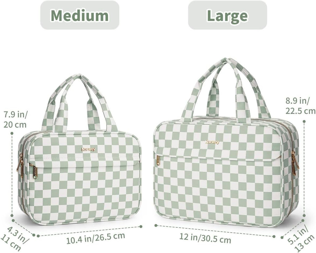 Narwey Large Hanging Travel Toiletry Bag for Women, Makeup Bag Organizer