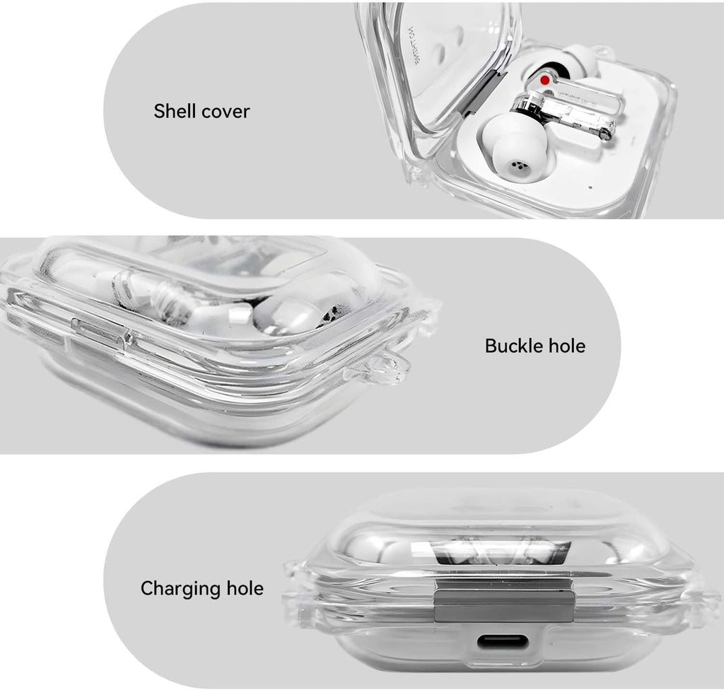 for Nothing Ear (a) Clear Case with Keychain