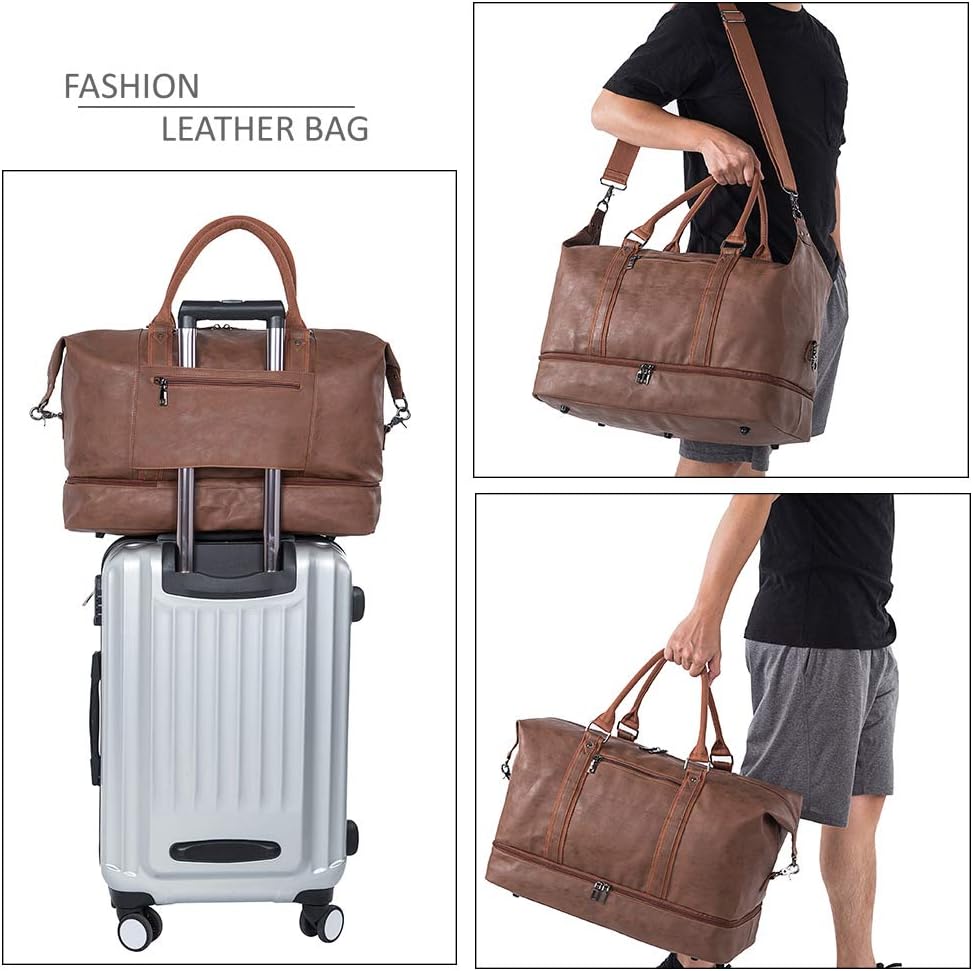 Weekender Overnight Bag Carry On Bag Travel Bag with Shoe Pouch