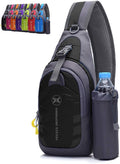 Peicees Chest Crossbody Sling Backpack Bag Travel Bike Gym Daypack for Women Men