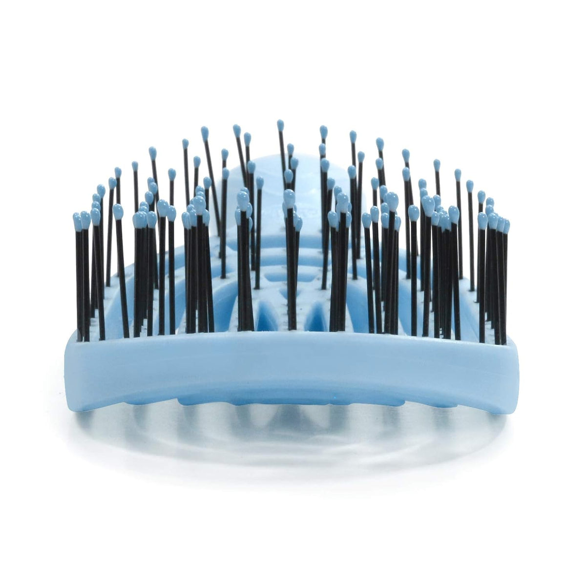 NuWay 4Hair® Junior C® Compact Scalp Care Hair Brush – Curved Vented Brush for Gentle Scalp Massage, Quick Drying, Wet & Dry Hair (Candy Blue)
