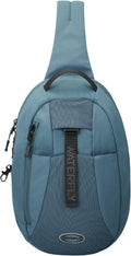 WATERFLY Small Crossbody Sling Backpack: RFID Blocking Anti Theft Sling Bag Travel Daypack Man Woman