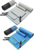 Eunzel Quick Dry Camping Towel Light Grey &Blue (Bundle)