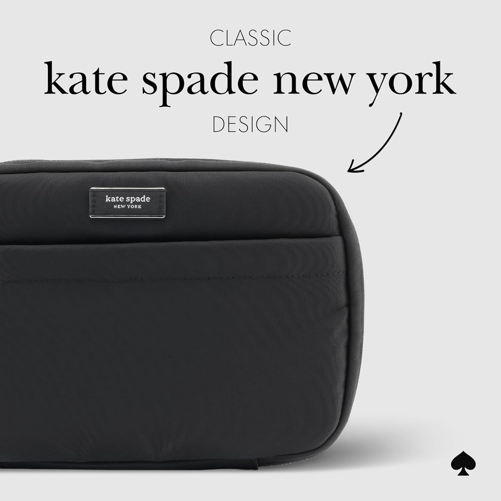 kate spade new york Nylon Tech Organizer Pouch w/Pocket - Signature Black