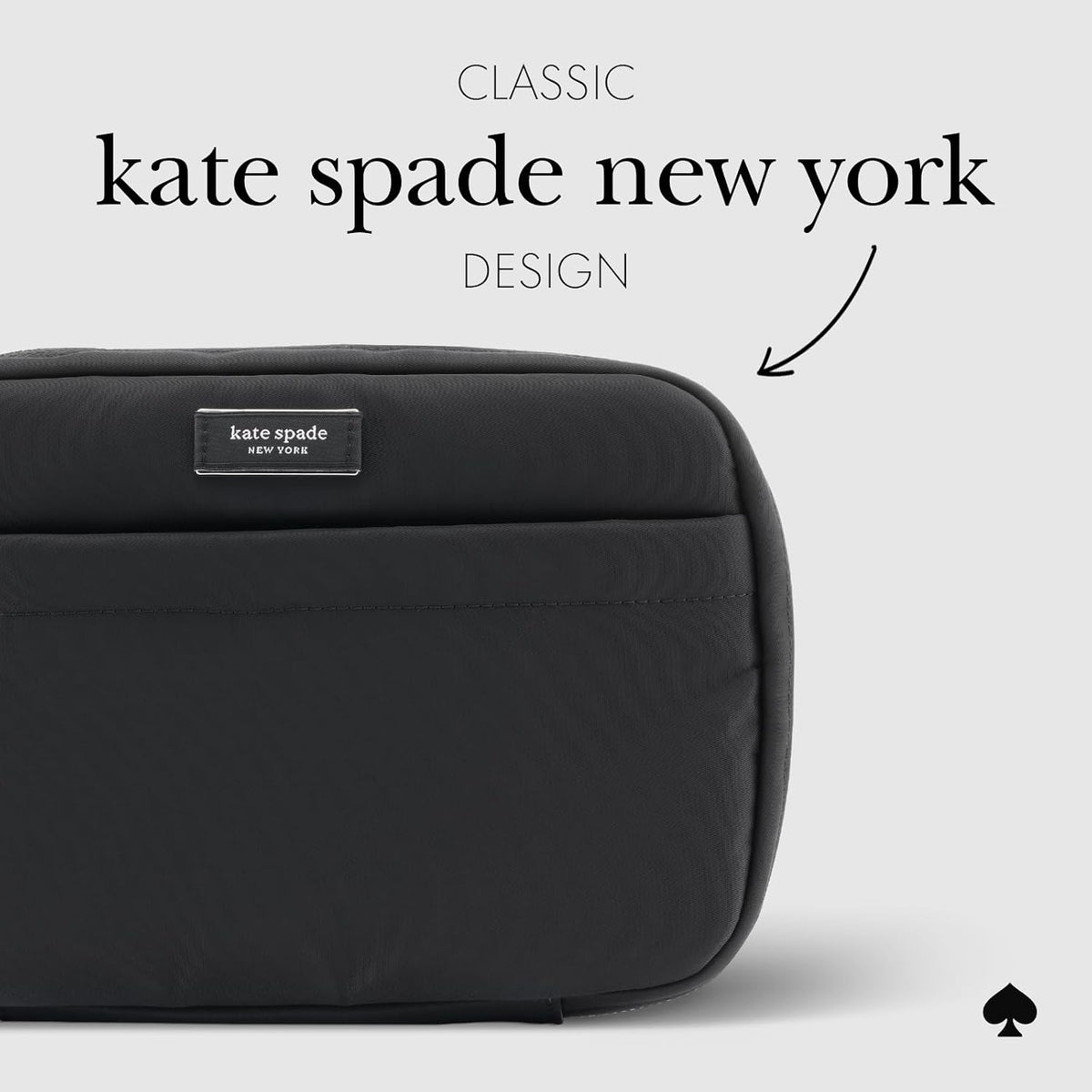 kate spade new york Nylon Tech Organizer Pouch w/Pocket - Signature Black