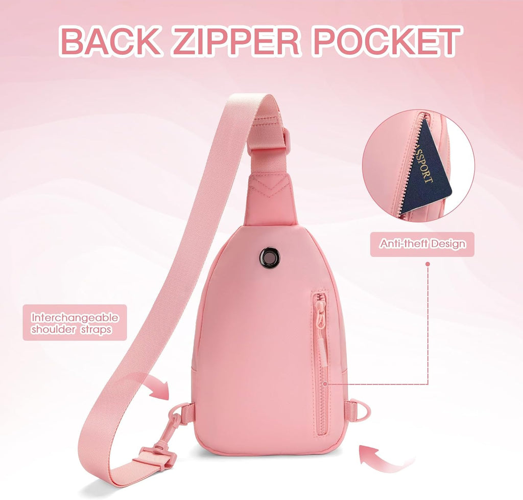 Viverte Birthday Gifts for 7 8 9 10 11 12 13 Year Old Girls Small Initial Sling Bag Cross Body Bag Fanny Pack for Girls