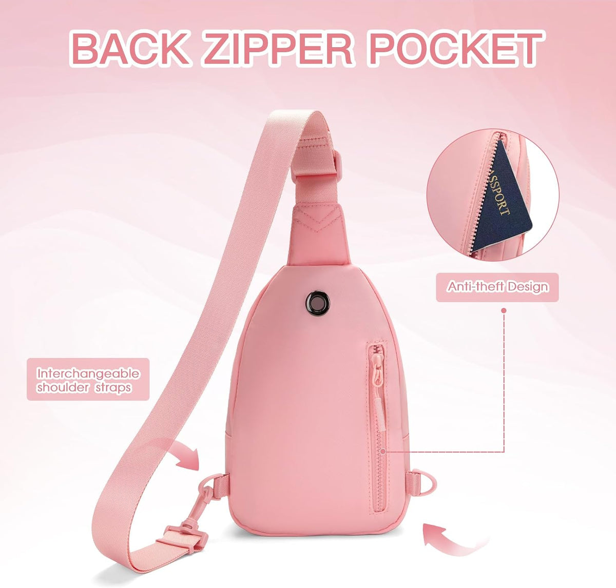 Viverte Birthday Gifts for 7 8 9 10 11 12 13 Year Old Girls Small Initial Sling Bag Cross Body Bag Fanny Pack for Girls