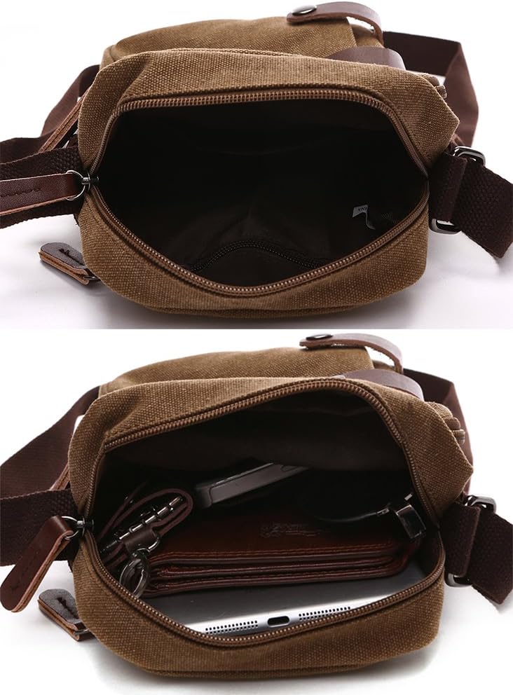 Mini Crossbody Bags for Women and Men Small Purses and Handbags Travel Purse Canvas Shoulder Purse Bag