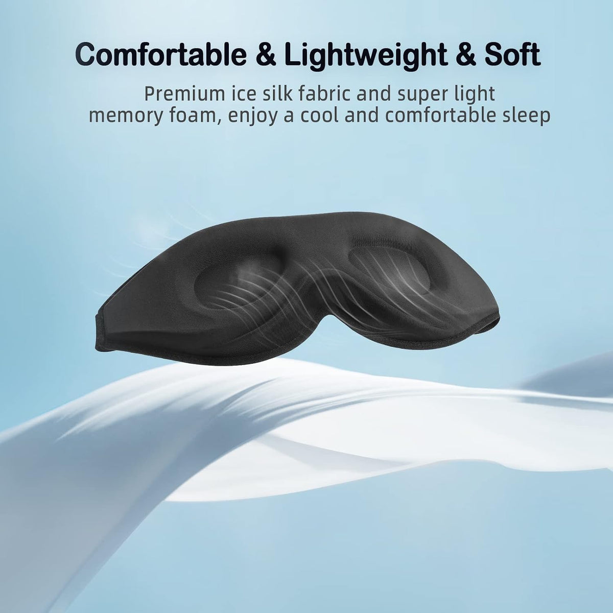 LitBear Sleep Mask for Side Sleeper Women Men, Eye Mask for Sleeping