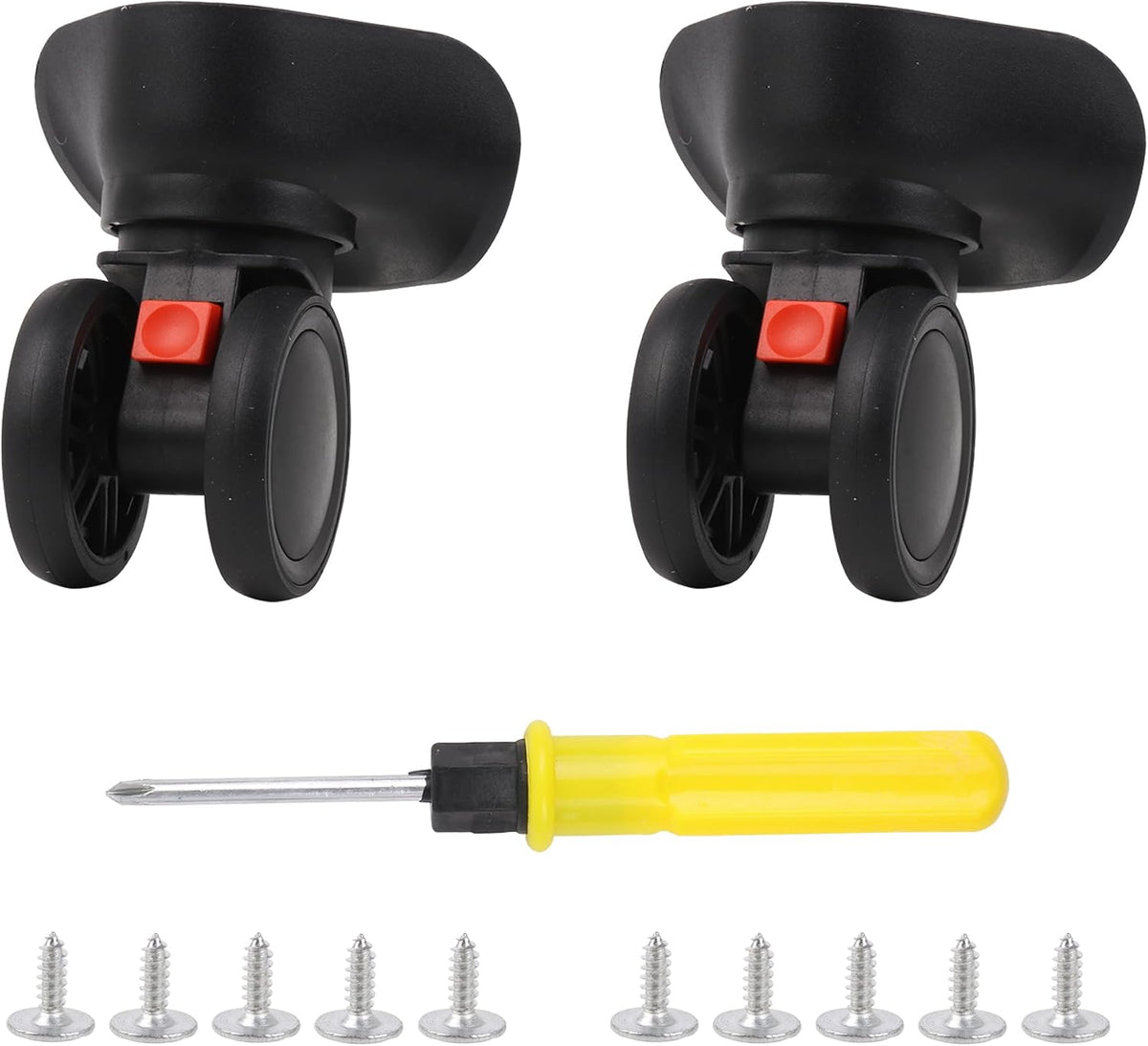 Luggage Swivel Replacement Wheels Caster for Suitcase 4.17 Inch 603PT Pack of 2