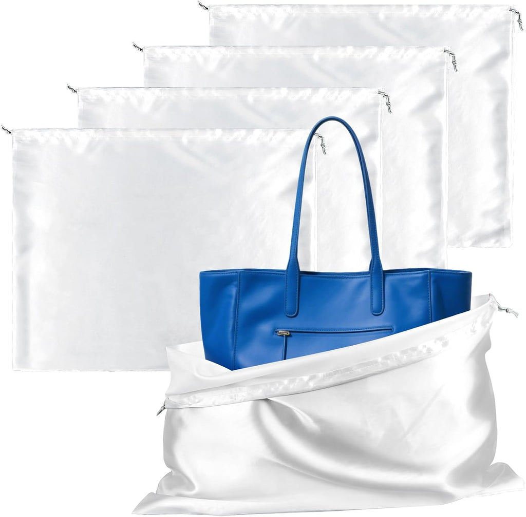 MAQIHAN Dust Bags for Handbags - Large Silk Purse Dust Bags with Drawstring