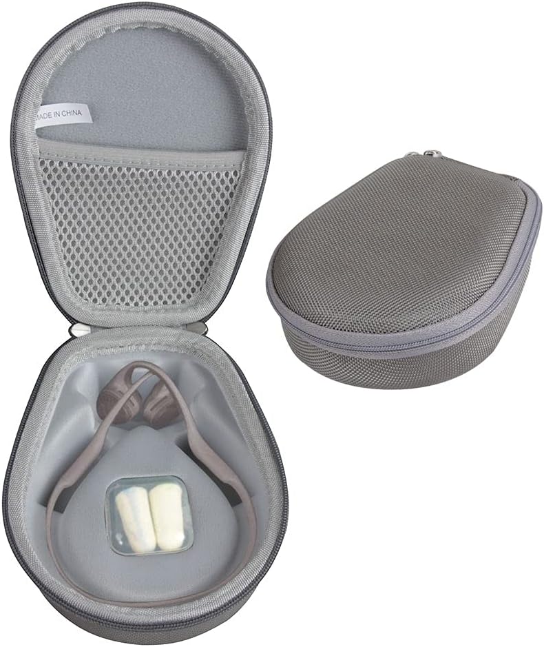 Hermitshell Case for AfterShokz Trekz Air/AfterShokz Aeropex/Titanium Mini/Shokz OpenRun Pro/SHOKZ OpenRun Pro 2 Open Ear Wireless Bone Conduction Headphones AS650 / AS800 (Grey)