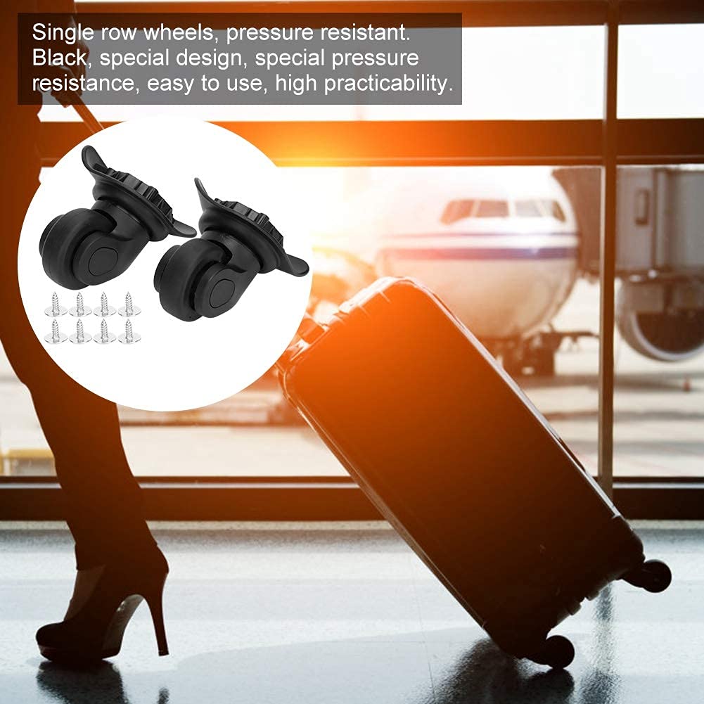 Single Row Universal Wheel, Pair of Drawbar Box Luggage Suitcase Baggage Case Wheel Replacement