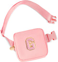 Uygafly Gifts for Girls Kids Toddler,Initial Fanny Pack Purse Peach,G
