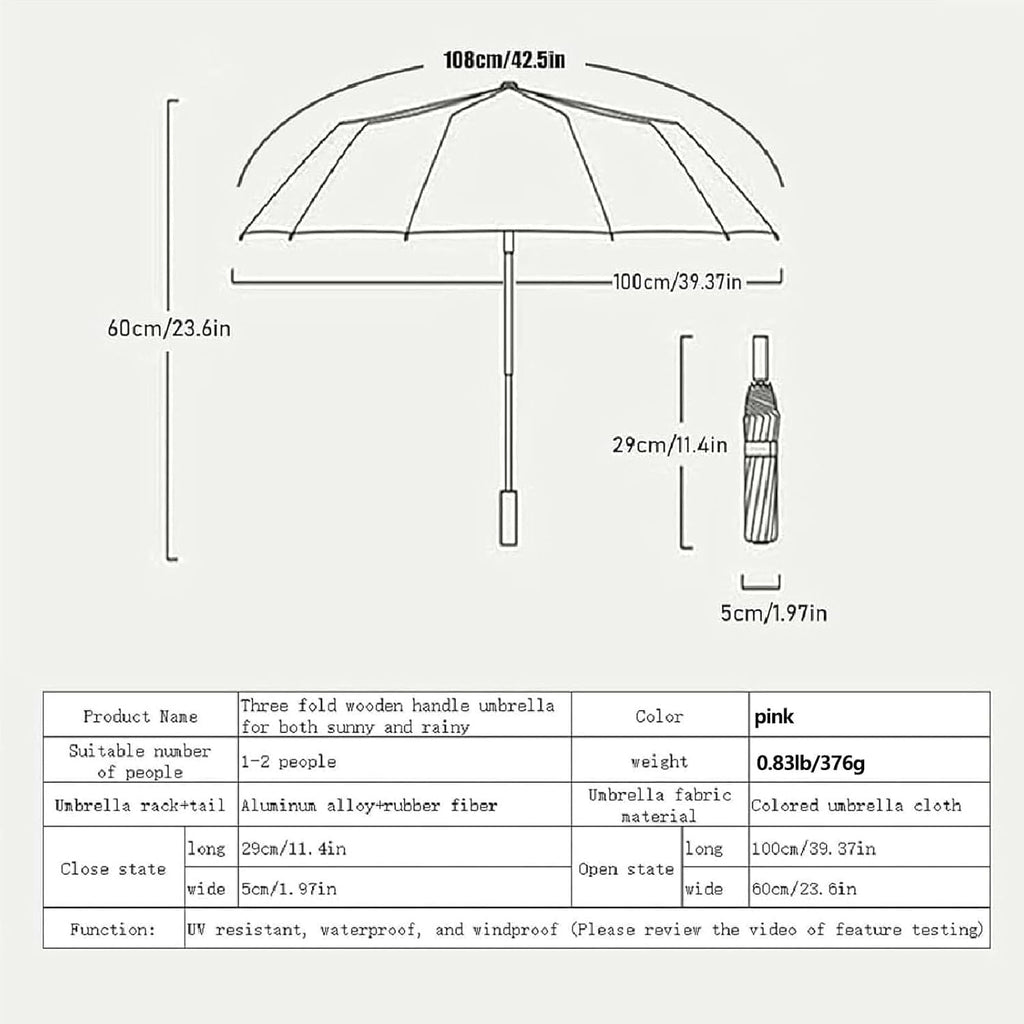 Travel Umbrellas For Rain And Sun Upf 50+ Uv Protection