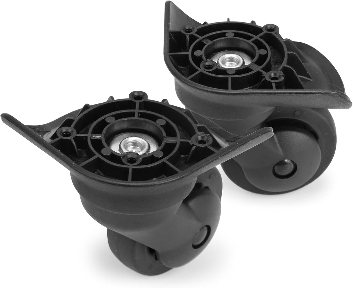 1 Pair Smooth Luggage Replacement Wheels DL076, Low-Noise Swivel Casters