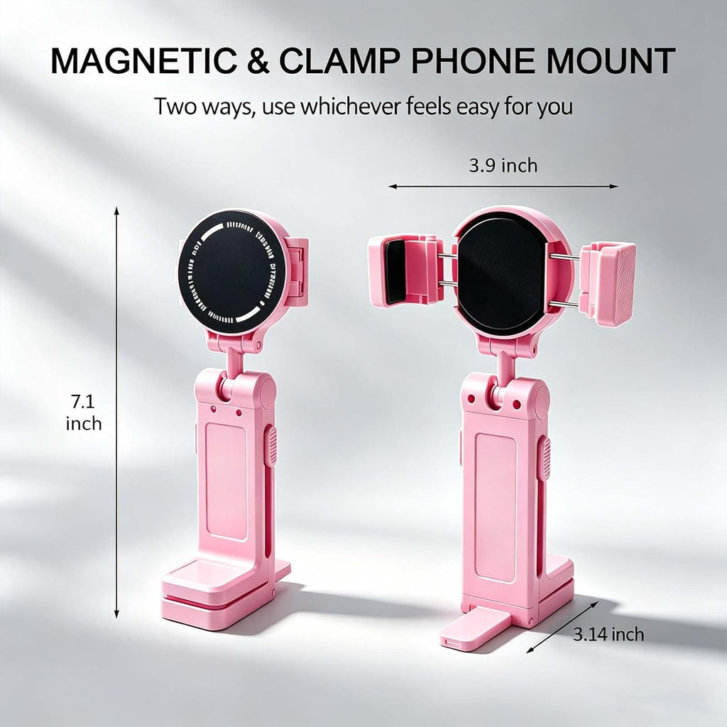 Airplane Travel Essentials Phone Holder for Desk,Magnetic Phone Holder with Clip, 360° Rotation, Travel Essential Mount for Airplane for Airplane, Travel Must Haves Phone Stand for Desk, Tray Table