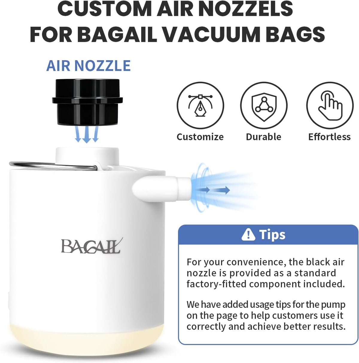 BAGAIL TPU Vacuum Bag for Travel, Reusable Compression Bag with IPX8 Waterproof Zipper, Save Space for Suitcase, Backpack and Carry on (Olive Green, Large, With Pump)