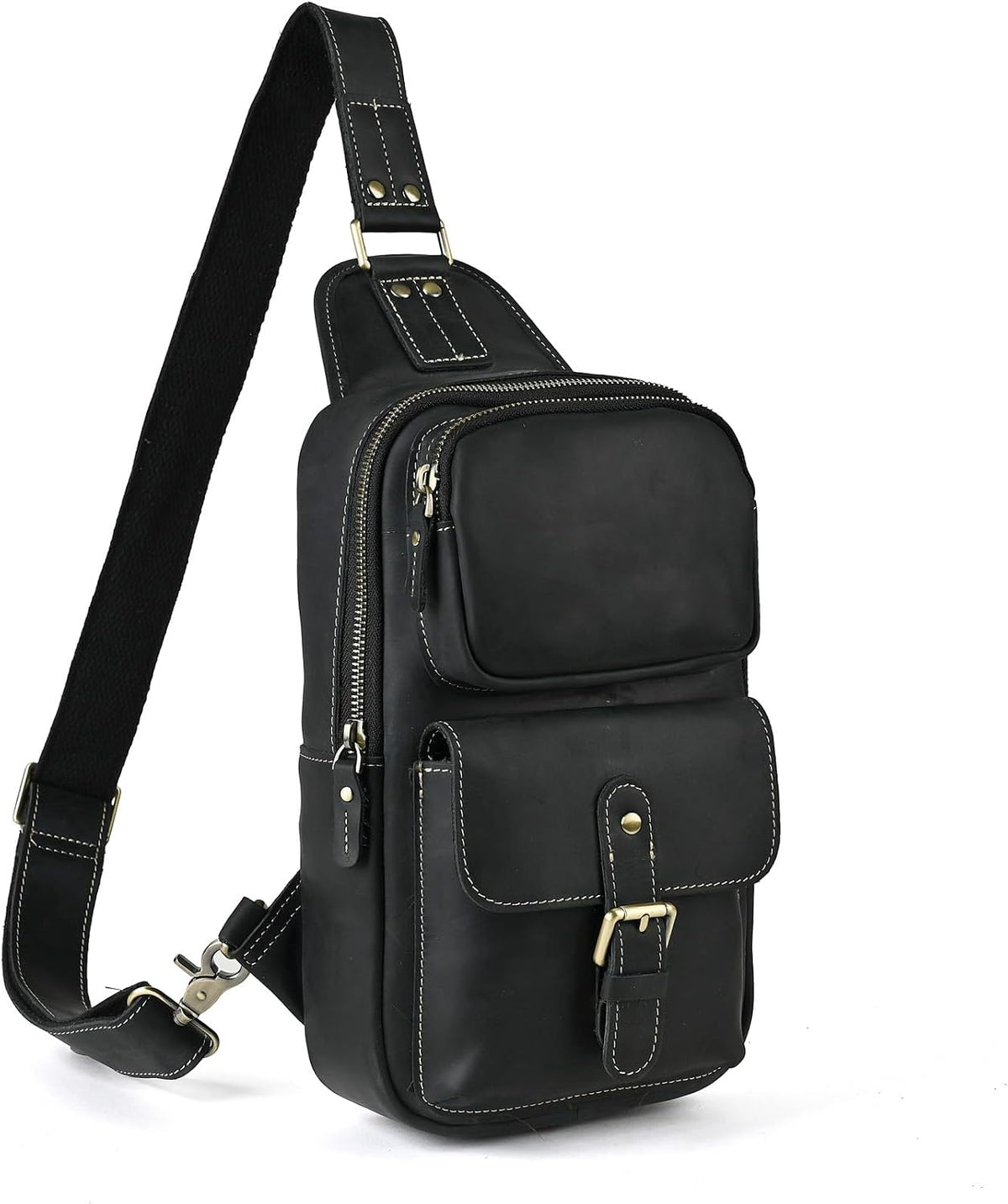 Le'aokuu Outdoor Casual Travel Hiking Crossbody Chest Sling Bag Rig One Shoulder Strap Bag Backpack 1315