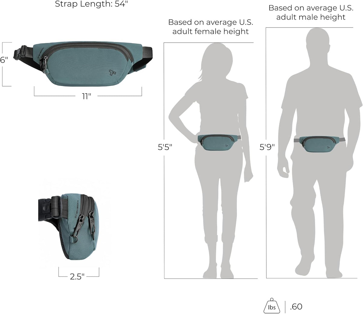 Travelon Anti-Theft The Voyages Waist Pack