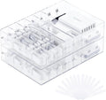 FRETONBA 2 Pcs Clear Cable Charger Organizer Box, Large