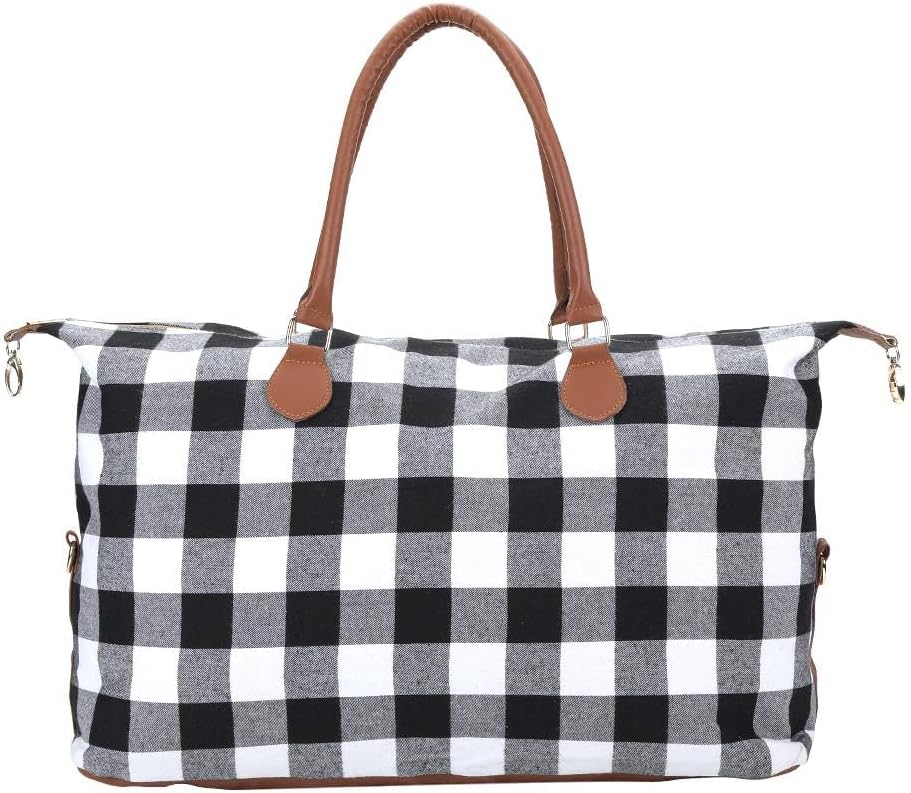 Weekender Bag Duffle Bag For Women Large Travel Tote Bag Overnight Weekend Bags With Shoulder Strap Cow Leopard Atzec…