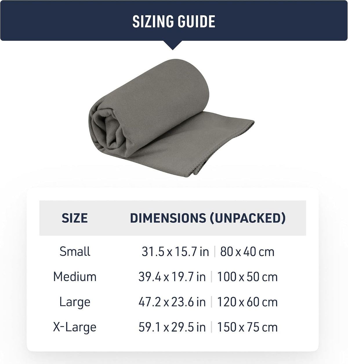 Sea to Summit Drylite Towel, Lightweight Camping and Travel Towel