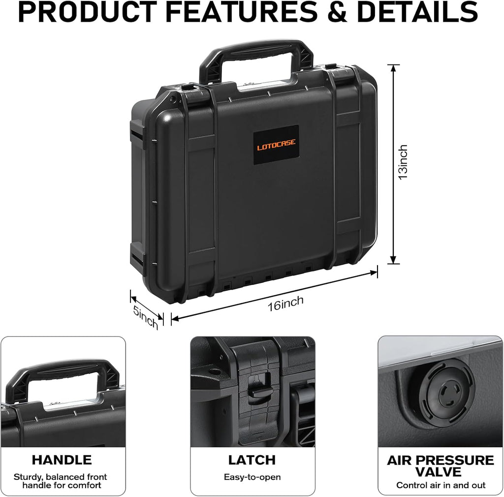 Case for NOCO Boost X GBX155 & GB150 – Waterproof Hard Box with Custom Foam