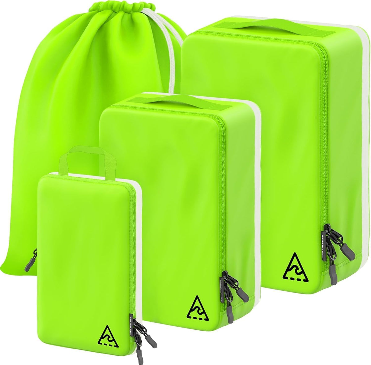 4-Piece Luxury Compression Packing Cubes & Bags for Travel – Maximize Space in Luggage with HybridMax Double-Capacity Design, 50 Luggage Tags, Patented Suitcase Organizer Bags, Lifetime Satisfaction