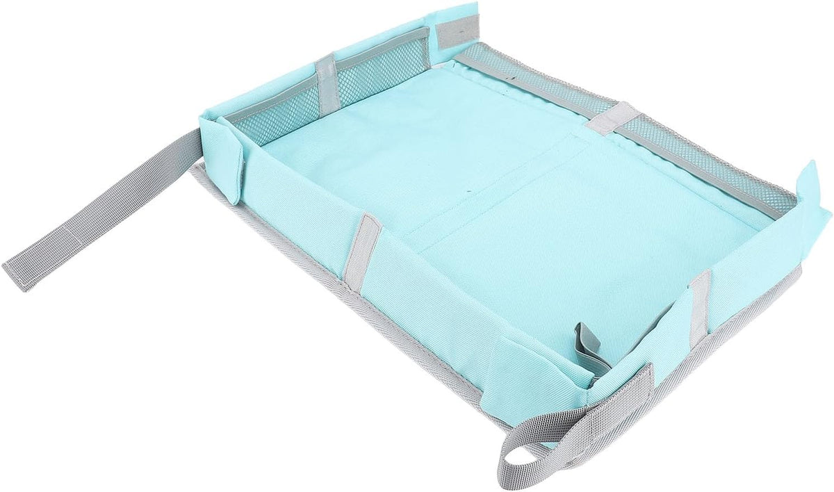 Travel Tray Cover, Foldable Polyester Organizer, 15.35 Inch (Green)