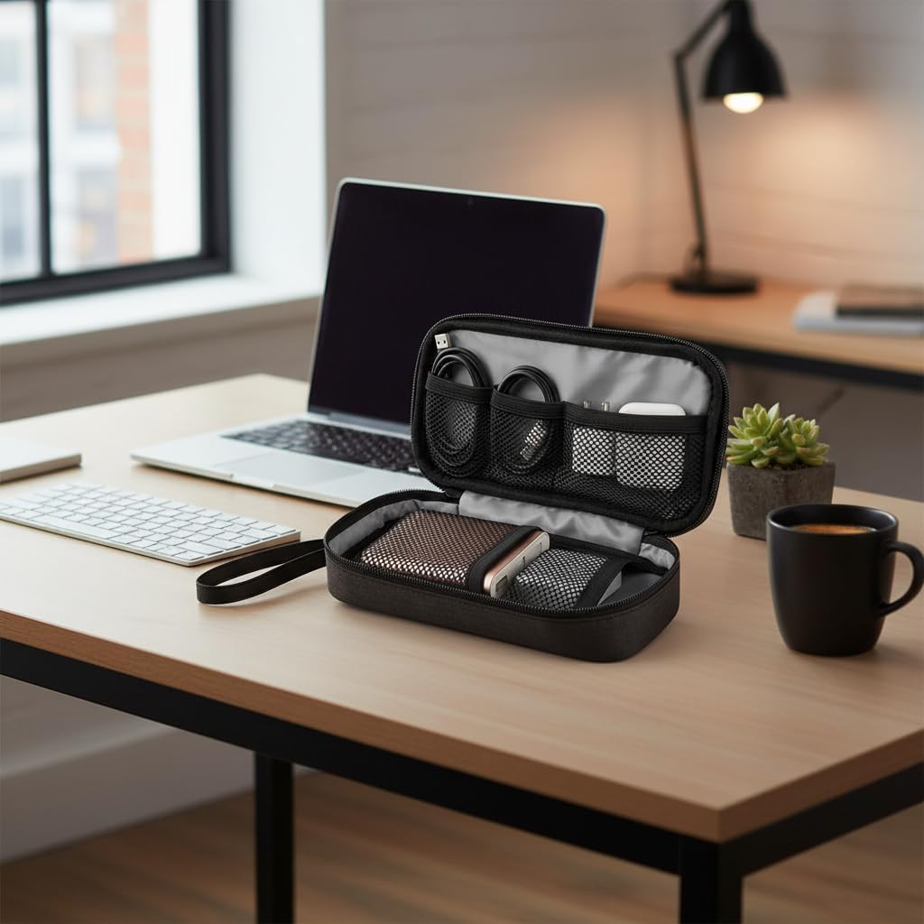 GOX Tech Pouch Accessories Case Organizer for Travel Small Electronics Bag
