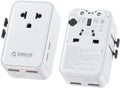 ORICO Ultra-Thin GaN Travel Adapter 25W, International Plug Adapter
