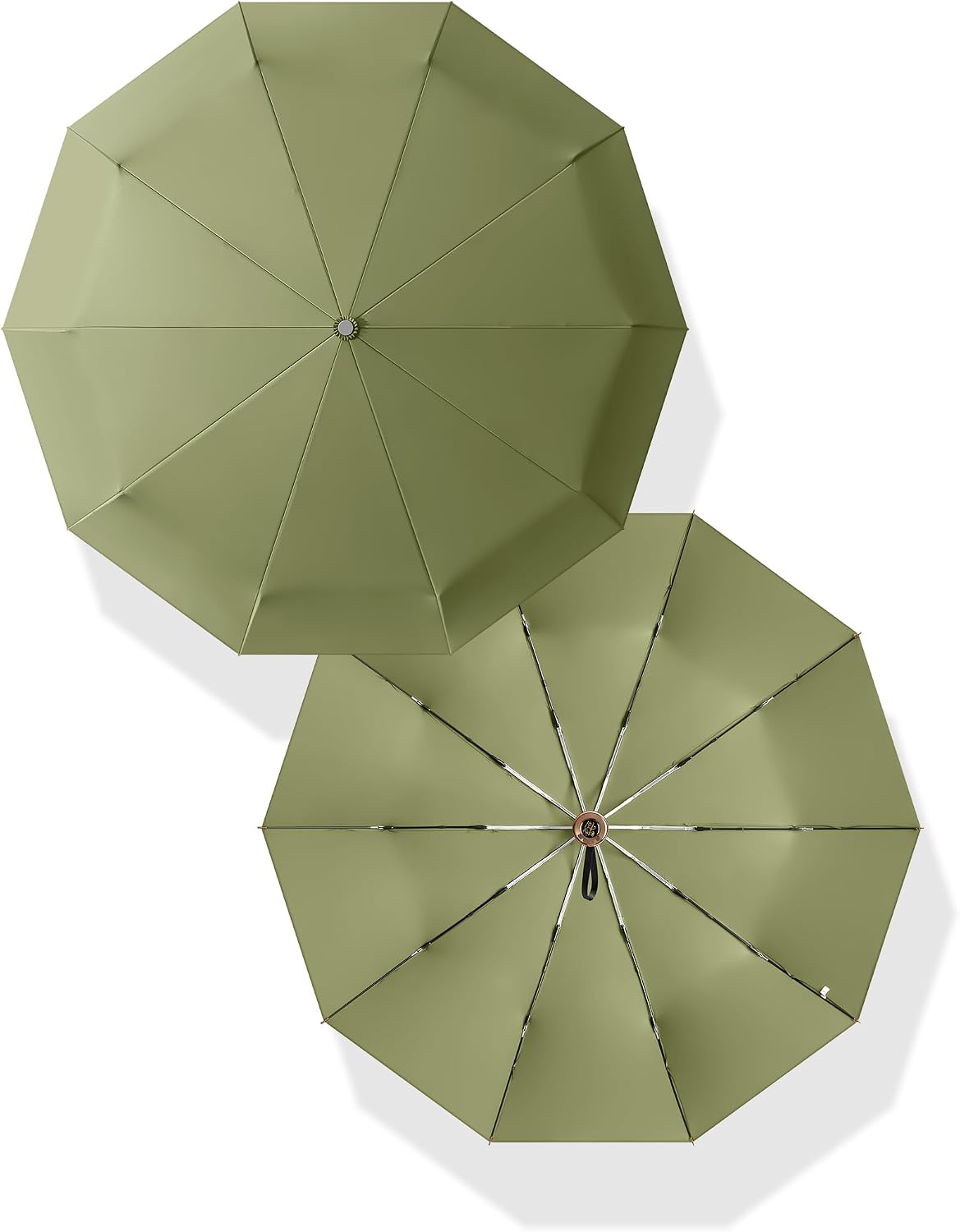 Rain Cats Large 45/50 Inch Umbrellas for rain Strong10 Ribs Fiberglass Umbrella Windproof Wabig Compact Automatic portable Folding Travel Thick Fabric Wood handle