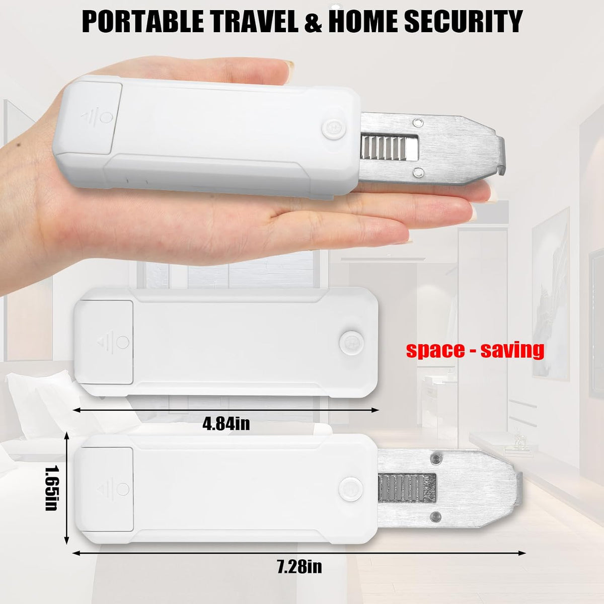 Portable Door Lock for Travel Security Blocklock Hotel Door Locks Extension